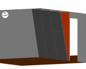 Dessin de conception du mur d'escalade intérieur Colorado signé Climb it constructeur de murs d'escalade