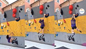 CLIMB IT escalade Concours de saut sur la prise CLIMB IT. Street Boulder Fabriano 2023 Italie