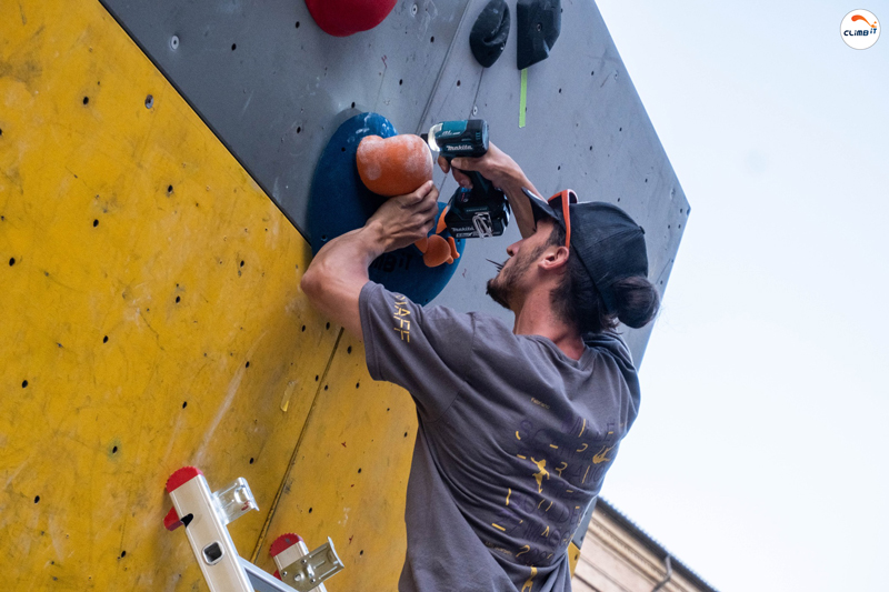 CLIMB IT escalade Concours de saut sur la prise CLIMB IT. Ouverture Jules Nicouleau Fabriano 2023 Italie